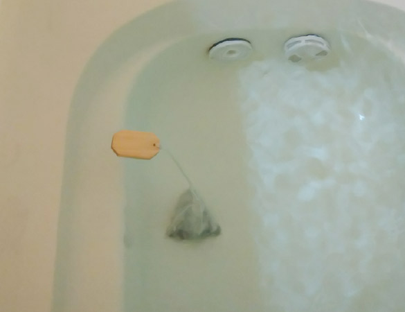 お風呂に沈める温浴器